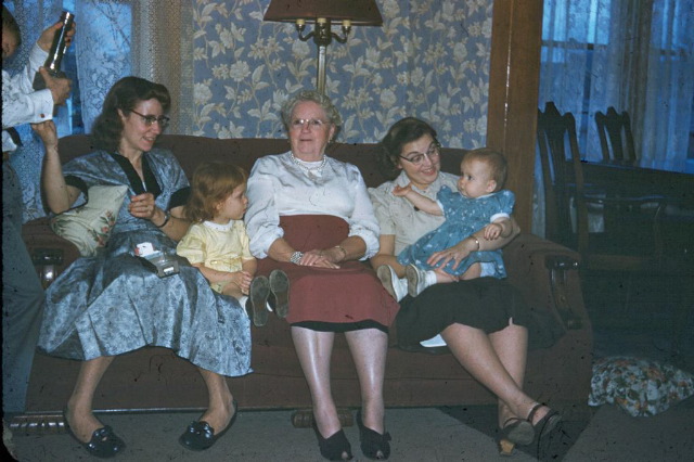 Mom, Carol, Grandma Lawheed, Aunt Dora, & Joyce