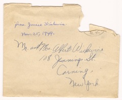 1949-11-25 Envelope from Janice