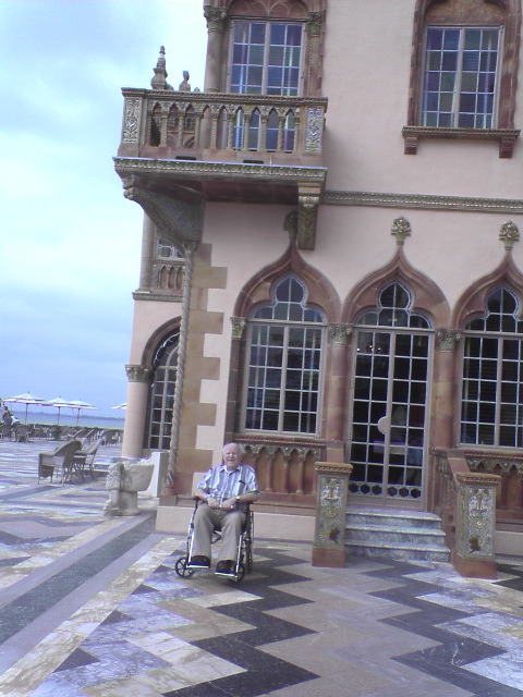 Dad on terrace