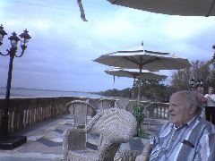 Dad on terrace